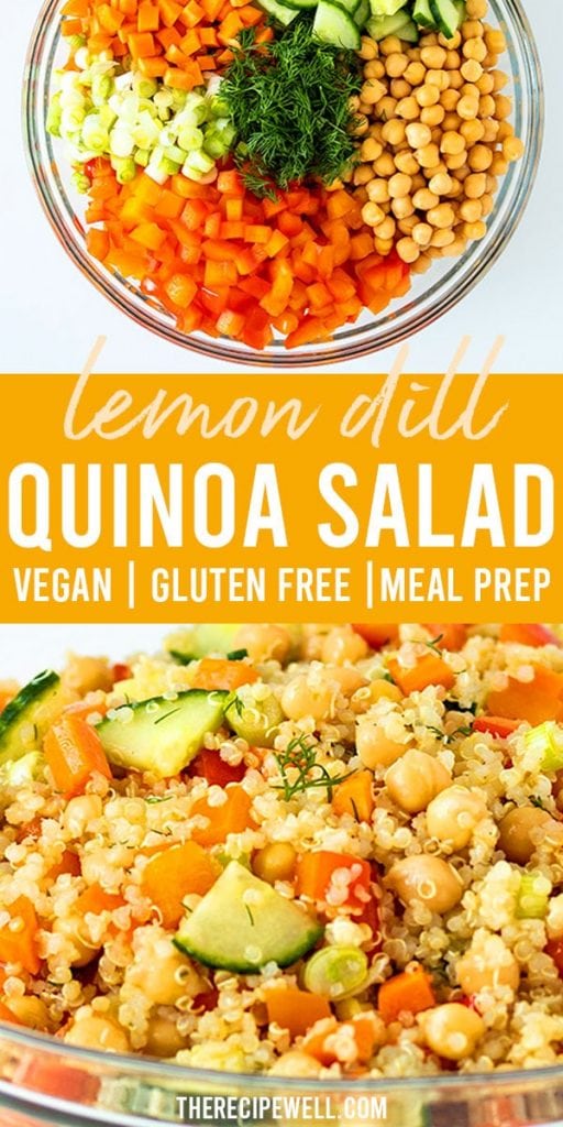 Quinoa Chickpea Salad with Lemon Dill Dressing | The Recipe Well