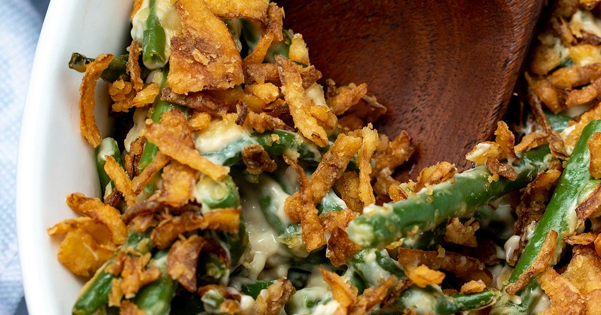 Vegan Green Bean Casserole (without mushrooms) - The Recipe Well