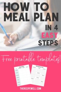 How to Meal Plan in 4 Easy Steps
