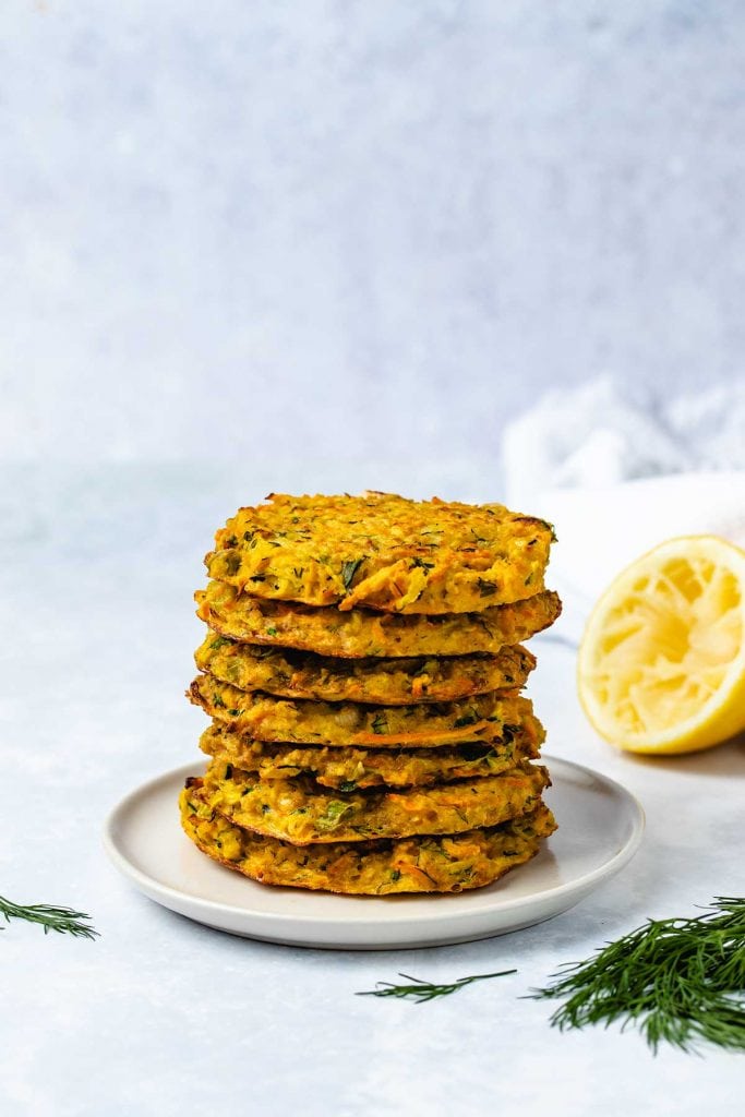 Baked Zucchini Carrot Fritters - The Recipe Well