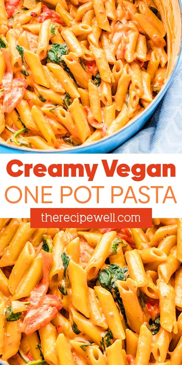 Creamy Vegan One Pot Pasta Easy Weeknight Meal The Recipe Well