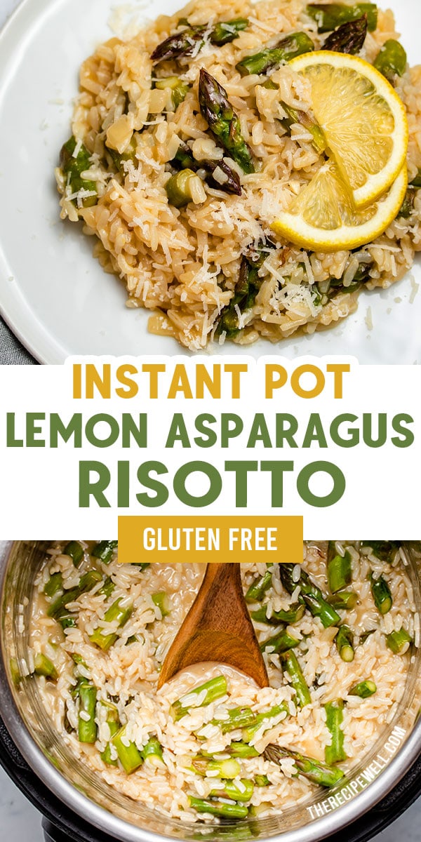 You are going to love this Instant Pot Lemon Asparagus Risotto. No more sweating over the stove – this Instant Pot method is the easiest way to make risotto! A delicious vegetarian meal or side dish. FOLLOW The Recipe Well for more great recipes!

#easy #onepot #sidedish via @therecipewell