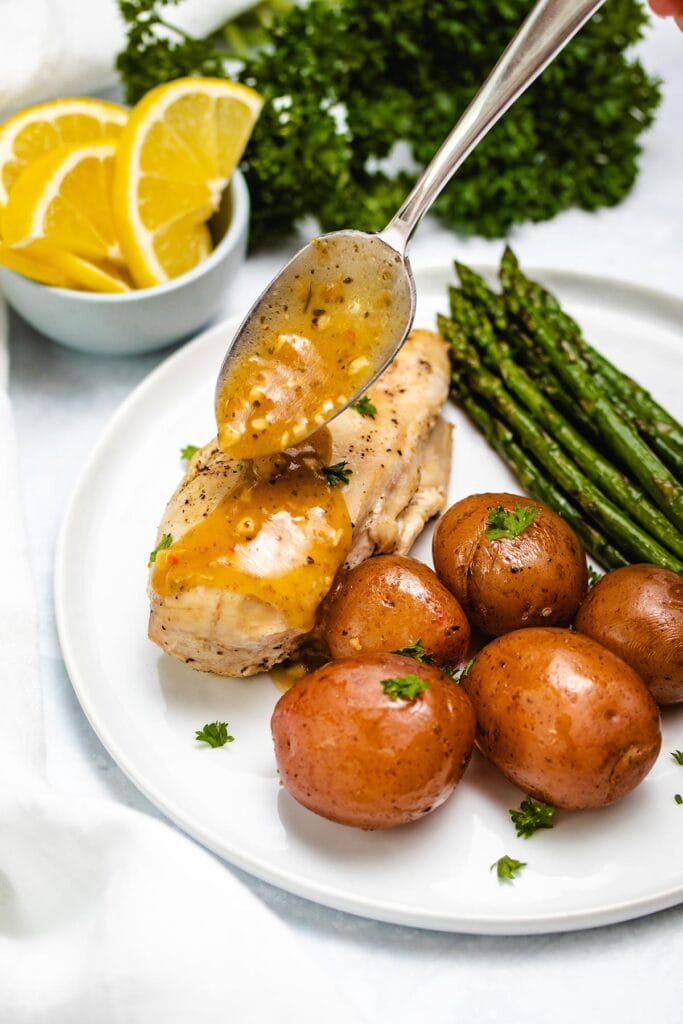 Lemon Garlic Instant Pot Chicken and Potatoes - The Recipe Well