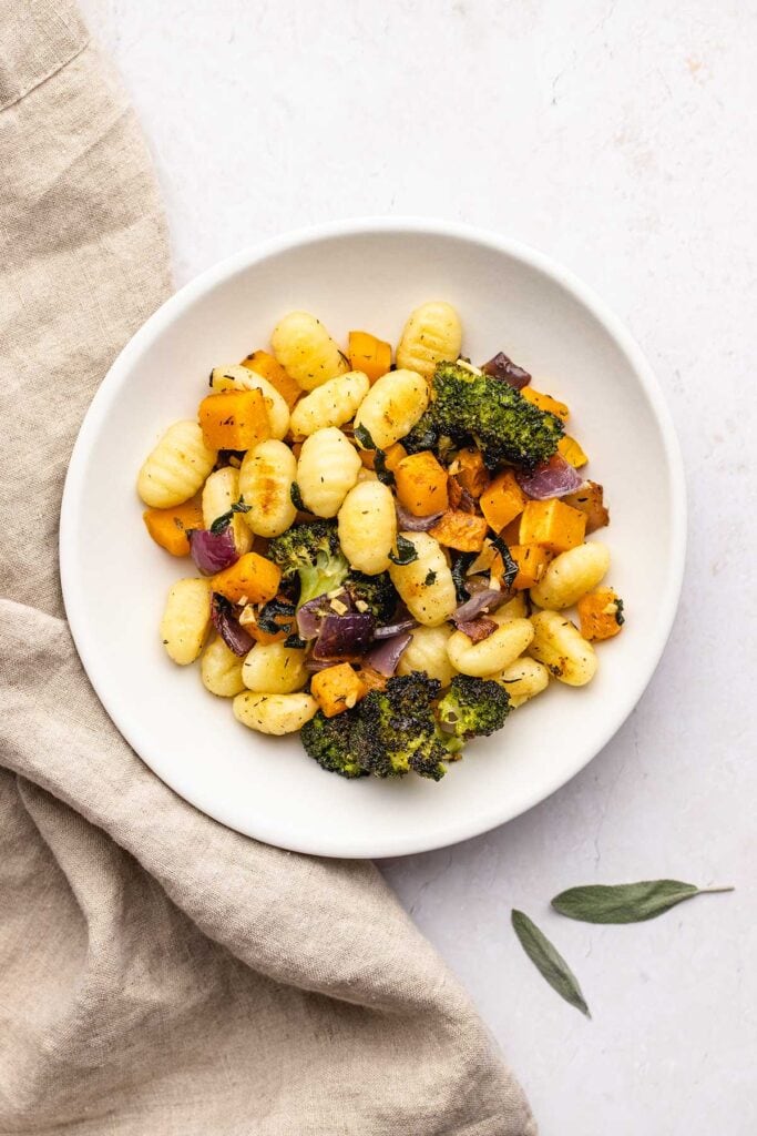 Brown Butter Sheet Pan Gnocchi with Vegetables The Recipe Well