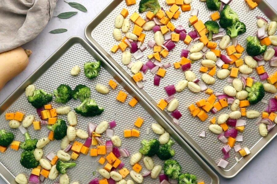 Brown Butter Sheet Pan Gnocchi With Vegetables The Recipe Well