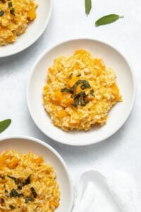 Instant Pot Butternut Squash Risotto with Crispy Sage