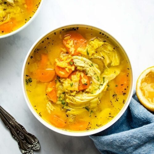 Instant Pot Chicken and Rice Soup - The Oregon Dietitian