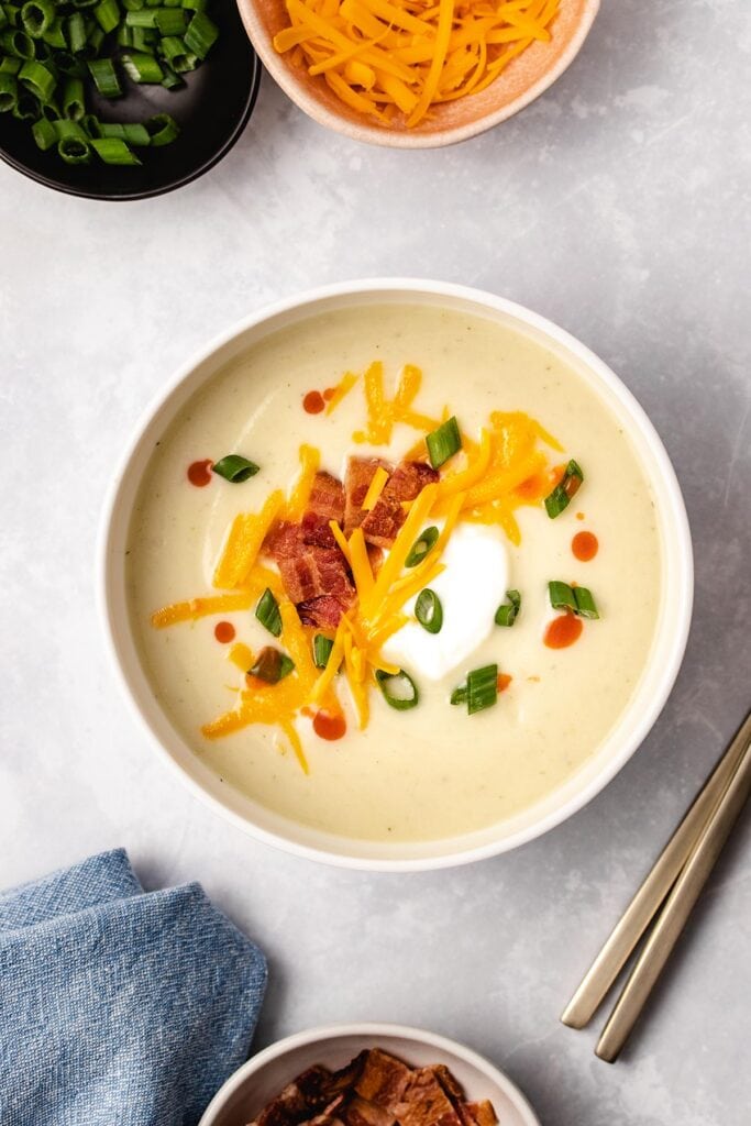 Instant Pot Loaded Cauliflower Soup - The Recipe Well