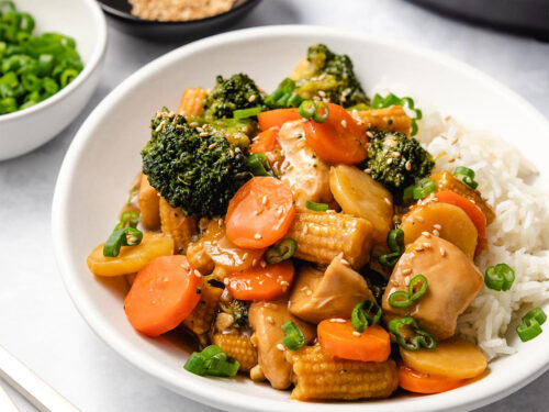 Instant pot chicken 2025 and broccoli stir fry