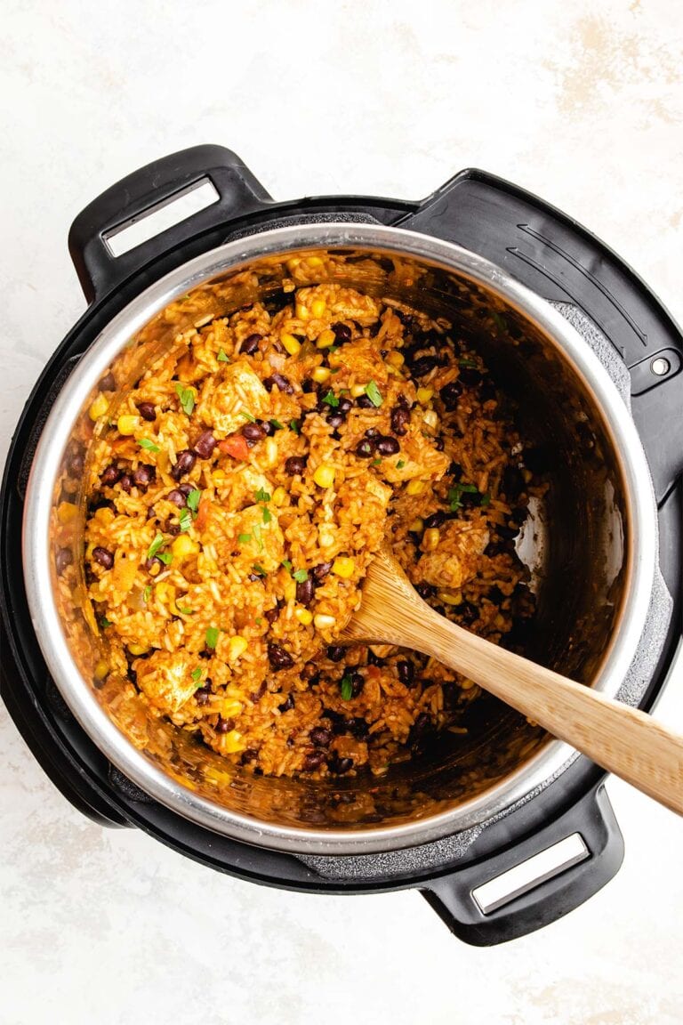 Instant Pot Chicken Burrito Bowl (just 7 ingredients!)