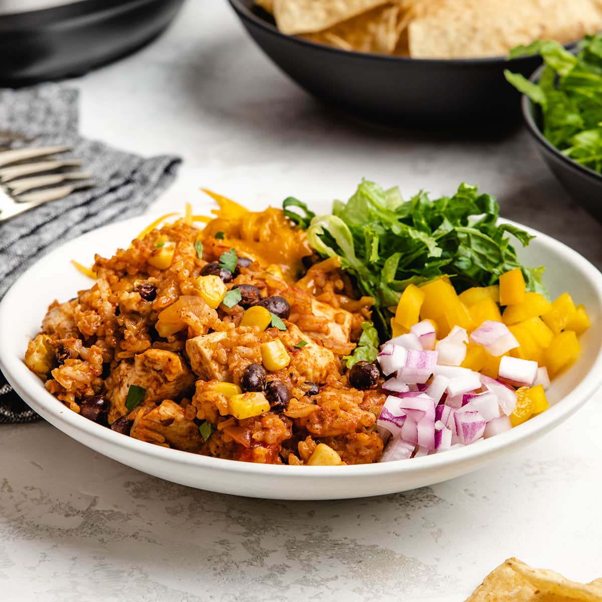Instant Pot Chicken Burrito Bowls - Together as Family