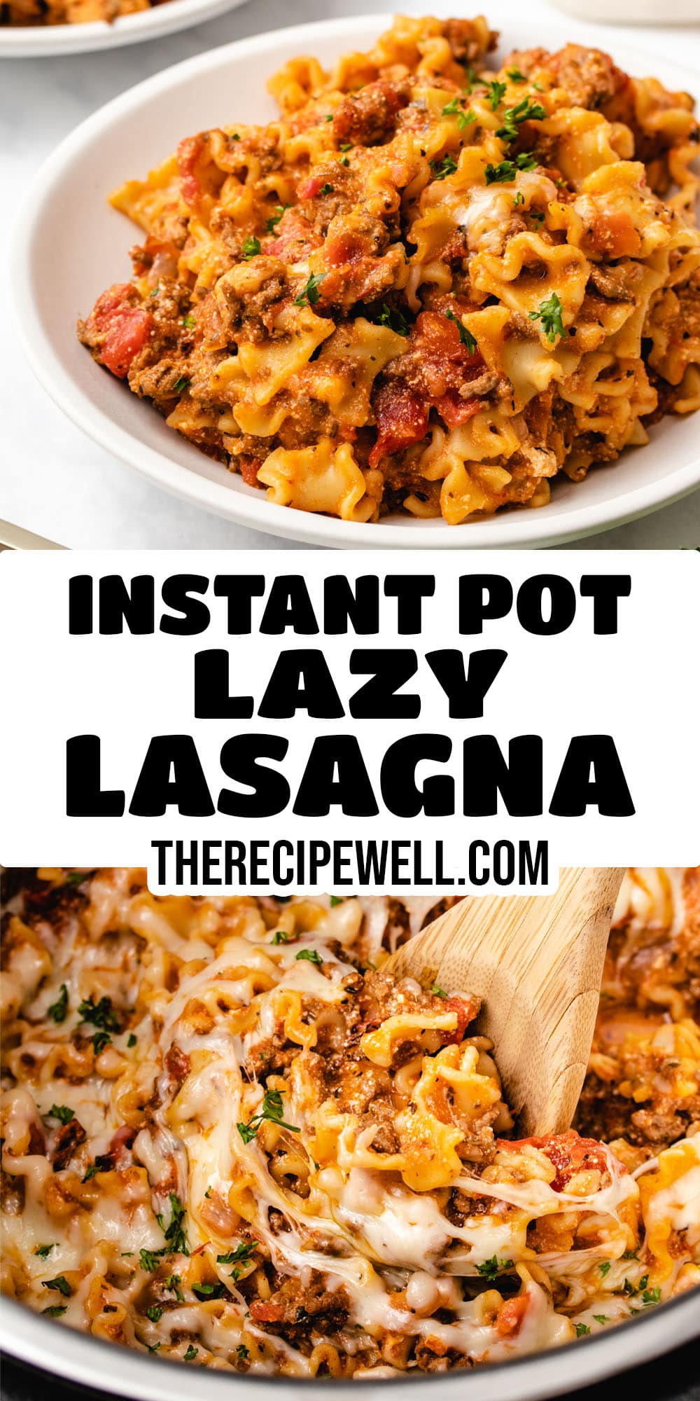 Say hello to the easiest lasagna ever with this Instant Pot Lazy Lasagna! Made with layers of meat, noodles, sauce, and two types of cheese, it's a quick and easy one-pot meal! via @therecipewell