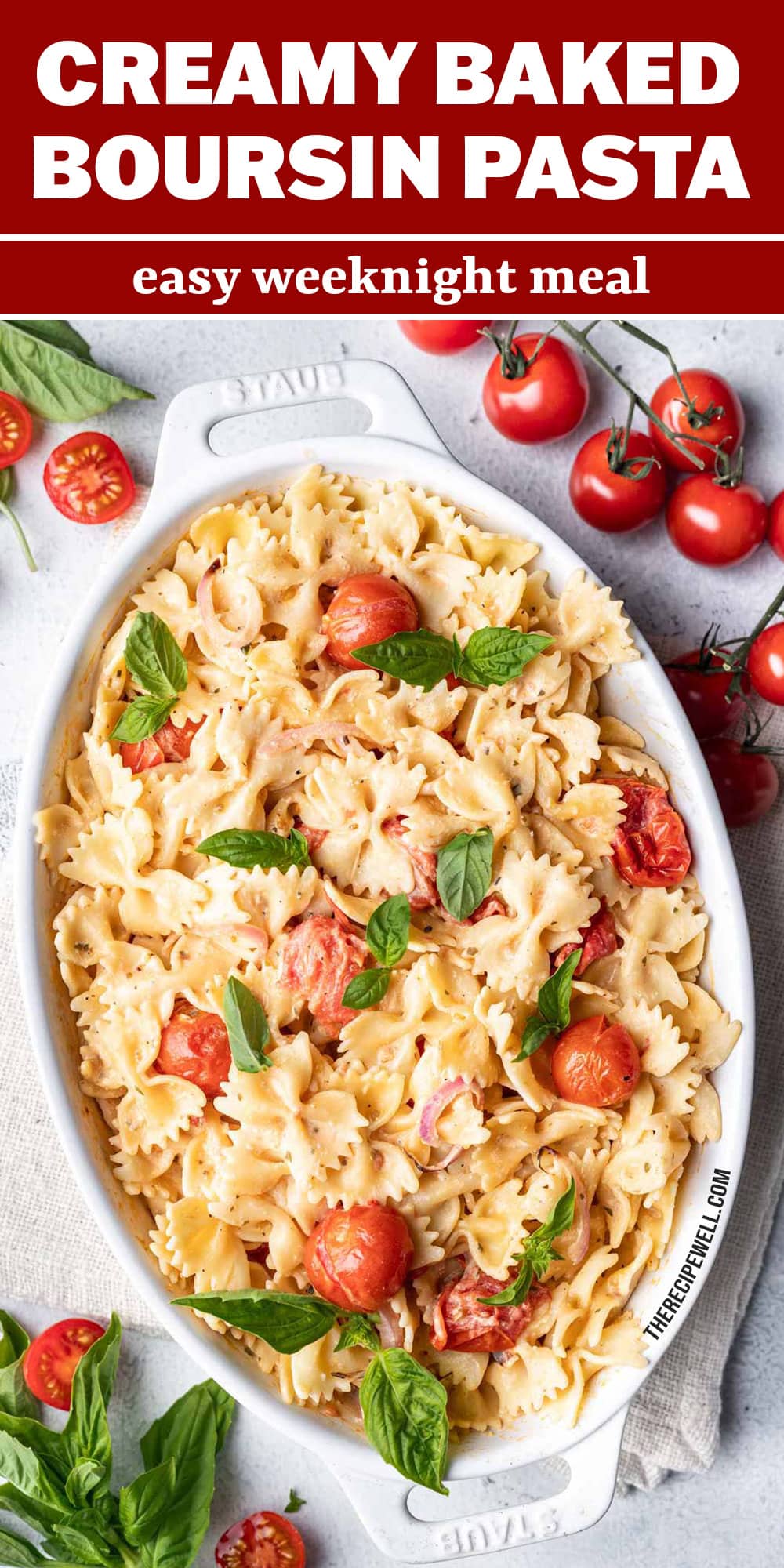 Boursin Cheese Pasta quick, easy & inspired by Tik Tok!